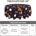 thumbnail image 5 of Halloween Tablecloth 60 inch Round, Durable Table Cover for Kitchen Dining Room, Holiday Tablecloth for Party Dinner, 5 of 5