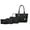 PU Black, variant on by Mia K. Marimar Women's Tote Bag with Pouch and Wristlet, Signature 4 Piece Set - Navy Blue