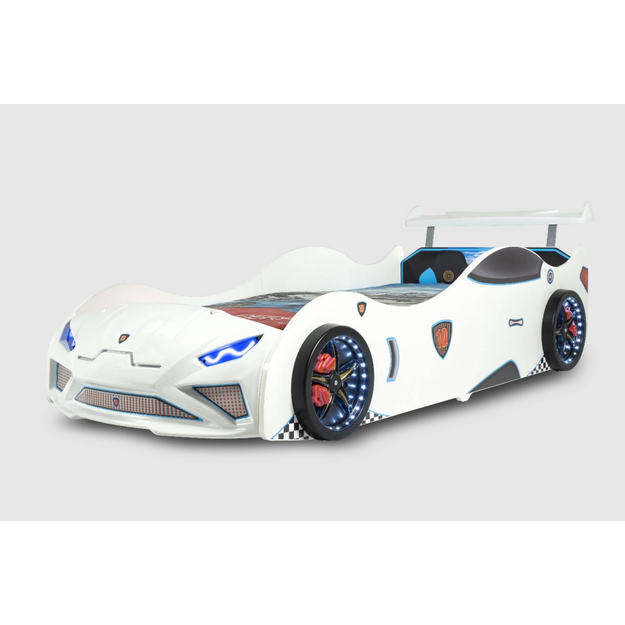 GT NITRO-E Kids Car Bed, Bedroom Furniture, Car Themed Bed for Boys Room