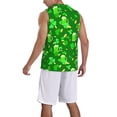 thumbnail image 2 of Naloa St Patrick's Day2 Basketball Jersey Reversible Men's Mesh Athletic Sports Shirts Training Practice S-4XLLarge, 2 of 6