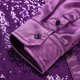 thumbnail image 5 of Camisas Para Hombre Manga Corta Club de hombres Color sólido Oro Lentejuelas calientes Moda Personalidad Camisa de manga larga (Purple, 3XL), 5 of 6