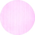 thumbnail image 1 of Ahgly Company Indoor Round Solid Pink Modern Area Rugs, 6' Round, 1 of 4