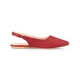 thumbnail image 3 of BLISSFUL STEP Valentine's Women's Shoes Slingback Pointed Toe Flat Shoes Red 10, 3 of 8