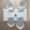 thumbnail image 3 of Ambesonne Winter Place Mats Set of 4, Hello Winter Words Snow, Standard Size, Blue Pale Pink White, 3 of 4