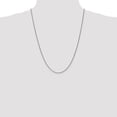 thumbnail image 2 of 14k White Gold 24 Inch 1.25mm Spiga Chain Necklace Pendant Charm Wheat, 2 of 9