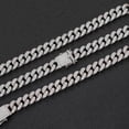 thumbnail image 4 of Extra Shiny Big Iced Out Miami Cuban Link Chain for Men, Width 12MM Hip Hop Chain Link Necklaces, 16-24 Inch Solid Thick Mens Necklace, Gift Box Included, 4 of 8