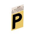 thumbnail image 2 of Hy-Ko 1-1/2 in. Black Aluminum Self-Adhesive Letter P 1 pc, 2 of 2