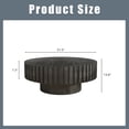 thumbnail image 5 of Hassch 31.5" Round Multi-Functional Coffee Table, MDF Construction with Sturdy Pedestal Base, Modern Living Room or Bedroom Accent Table, Black, 5 of 7