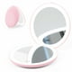 thumbnail image 1 of Espejo de maquillaje Fabuday Travel Compact con luces 1x/20x rosa, 1 of 7