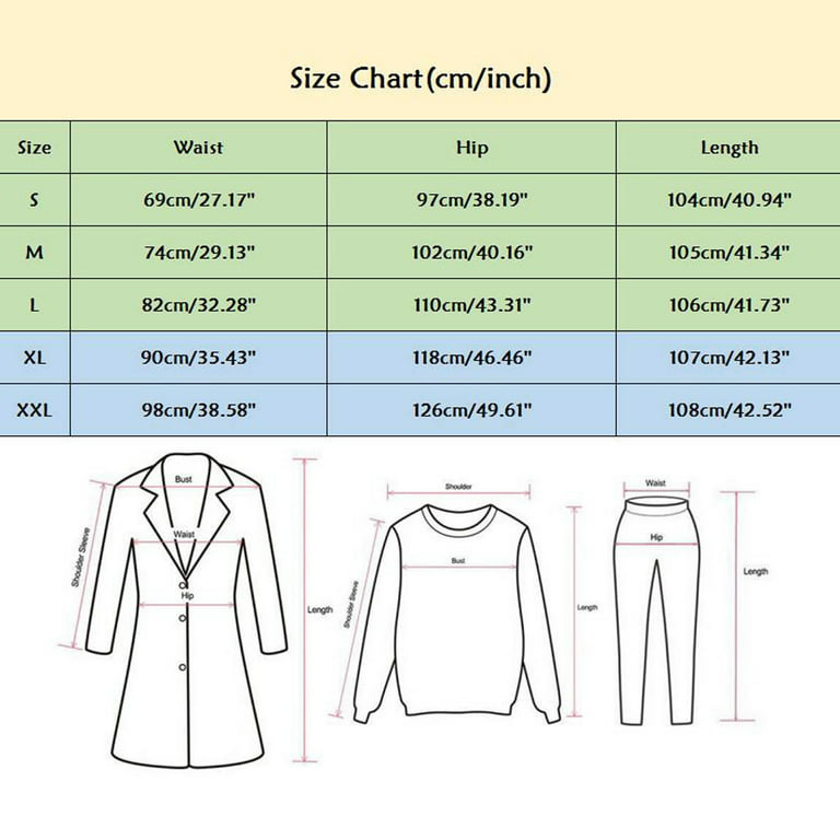 Denim Pants Size Chart Template In Light Colors - Mediamodifier
