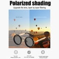 thumbnail image 4 of Xinwanna Adjustable Tint Polarized Sunglasses 1-9 Gear Round Glasses with ND Filter Lenses for Men UV Protection Eyewear for Beach Travel (Black Silvery), 4 of 13