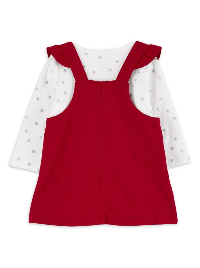 Carter's Child of Mine Baby Girl Holiday Dress Set, Reindeer Jumper and  Bodysuit, Preemie-12M - Walmart.com