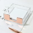 thumbnail image 4 of KYAIGUO Post It Note Dispenser Clear Acrylic Sticky Note Holder Perfect Desk Organization for Room and Office Desk Organization, 4 of 9