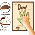 thumbnail image 6 of XIBUFE 10" Gifts for Dad from Kids Custom fathers day Best Dad Ever gifts Hands down sign - Personalized Fathers Day Dads Gift from kids daughter son, First fathers day Daddy gift for new dad, 6 of 7