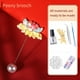 thumbnail image 4 of Herencia del patrimonio: kit de materiales DIY para broche «Dian Cui», conjunto hecho a mano, actividades DIY, artesanía deslumbrante, sin imitaciones, métodos de enseñanza complementarios., 4 of 7