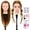 27B#, variant on 20" Mannequin Head Human Hair,100% Real Hair Mannequin Head,Cosmetology Human Hair Mannequin Doll Head for Hair Styling,Practice Braiding Styling Head with Table Clamp Suitable for Hair Extensions