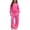 Hot Pink, variant on QTBIUQ Girls Two-Piece Fall Winter Set Bow-Printed Hooded Sweatshirt with Pocket and Elastic Waist Loose Pants Outfit Set