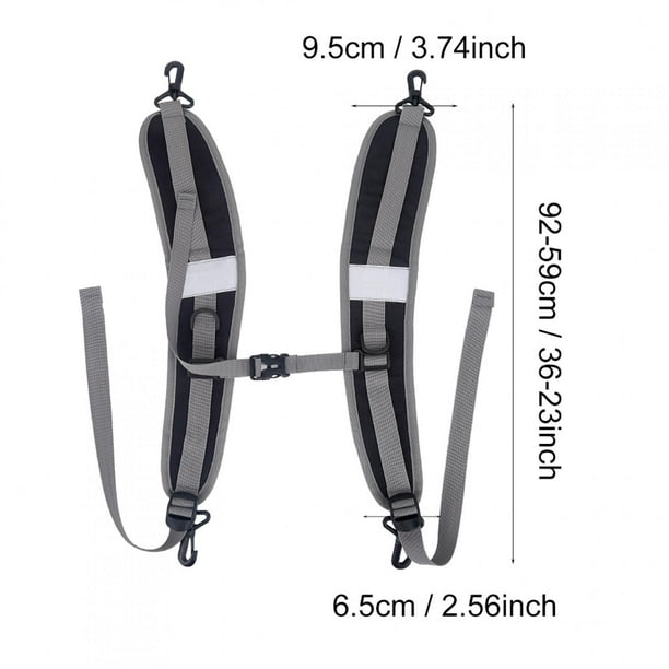 Tirantes para Mochila Mochila Correas de Hombro Bolsa Acolchada Correas Ajustables Reflectantes Negro Ecomeon no Walmart en linea