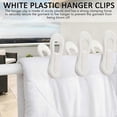 thumbnail image 3 of 26-27 40pcs White Plastic Hanger Clips, Clips For Use With Slim-line Clothes Finger Clips Washing Line La, 3 of 5