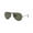 Matte Black Frame | Polarized G-15 Green Lens, variant on RB3025 AVIATOR CLASSIC Pilot Shape Sunglasses Polished Arista Gold Frame | Polarized Brown Lens 58mm