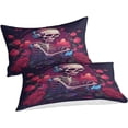 thumbnail image 2 of Human Skeleton Printed Duvet Cover Set Soft Microfiber Bedding Set for Adults Teenager Kids 3Pcs with Zipper Closure for Home Decoration (Game Controller, Double), 2 of 5