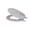 Beige, variant on Dream Bath Heavy Duty Round Toilet Seat with non-slip seat and quick-attach easy install hardware, Marbleized Wood Grey