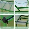 thumbnail image 4 of GloryStar Sunroom Style Aluminum Greenhouse with Durable Polycarbonate and Sliding Entryways, 4 of 7