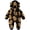 Black, variant on Maqroz Animal Print Boys Girls Fleece Jumpsuit Long Sleeve Hooded Romper Cute Cubby Graphic Loungewear with Zip
