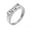 Silver, variant on Women Men's Hollow Year 1990 Stainless Steel Polished Ring Personalized Hip Hop Jewelry Rose Gold Size 10