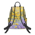 thumbnail image 2 of Naloa Flowers And Butterflies Print Lightweight DayBackpack Suitable for school, work, shopping, travel, etc., 2 of 5