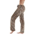 thumbnail image 2 of Just Love Fleece Pajama Pants for Women Sleepwear PJs. (Leopard, Large), 2 of 3