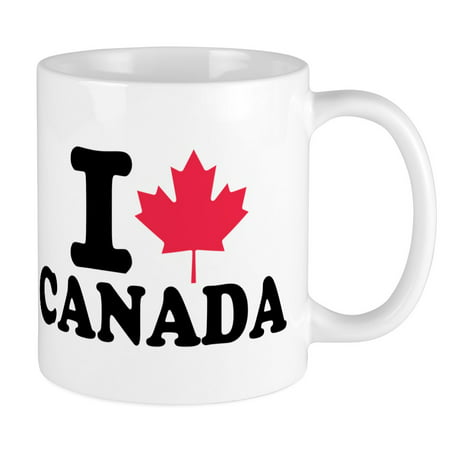 

CafePress - I Love Canada Mug - Ceramic Coffee Tea Novelty Mug Cup 11 oz