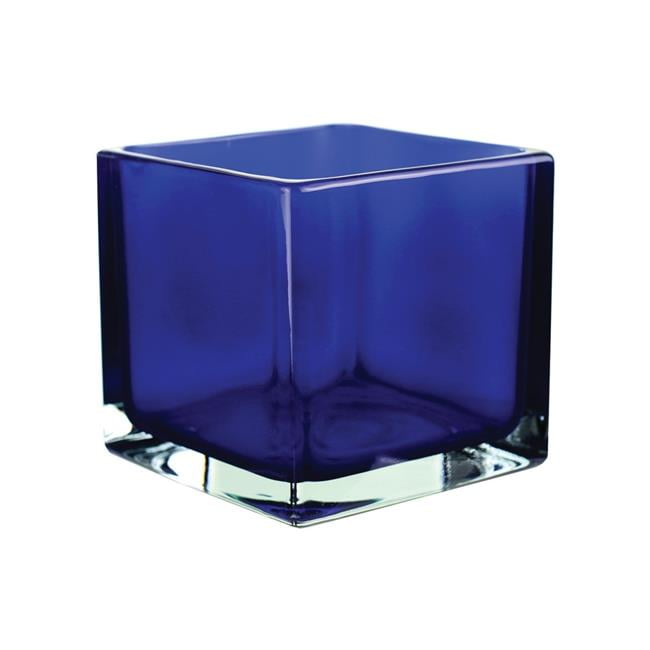 Cobalt Blue Square Vase