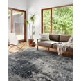 thumbnail image 4 of Loloi Samra SAM-06 Charcoal / Silver Abstract Area Rug 2'-3" x 3'-10", 4 of 6