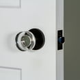 thumbnail image 5 of Viaggio Cloclc_Prv_234 Circolo Solid Brass Privacy Door Knob Set - Nickel, 5 of 7