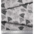 thumbnail image 3 of Soimoi Gray Heavy Satin Fabric Lily Floral Print Sewing Fabric Yard 54 Inch Wide, 3 of 3