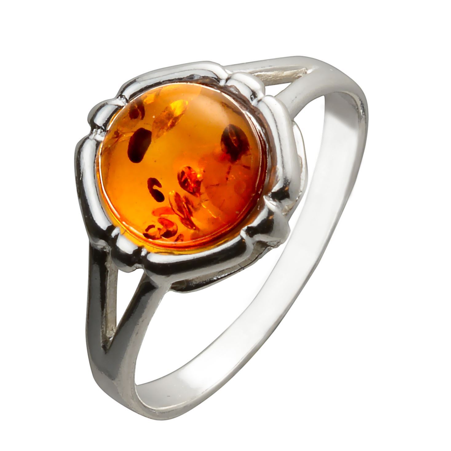 HolidayGiftShops Sterling Silver and Baltic Amber Pendant Micaela