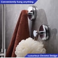 thumbnail image 3 of Ganchos de ventosa de vacío resistentes para pared de ducha de baño/puerta de vidrio/espejo, gancho de acero inoxidable impermeable para colgar toallas de ducha, lufa, abrigo, ollas de cocin, 3 of 3