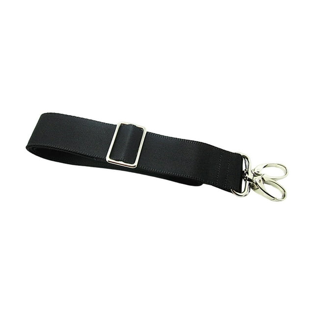 Bolso de hombro Hugo de nailon con correa ajustable Negro