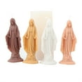 thumbnail image 5 of JZROCKER Virgin Maria Sculpture Epoxy Gypsum Mould for DIY Handcrafts Resin Candle Molds, 5 of 11