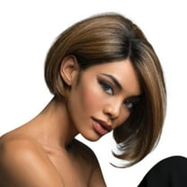 Beauos Clearance Short Hair Black Full Wigs for Fashion Women Wig Charming Bob Brazilian Wig, Wigs for Women Clearance Sale, 1 Wig