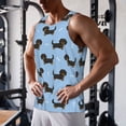 thumbnail image 6 of Bixox Dachshund Dog Pattern Men's Gym Tank Tops Workout Sleeveless T-Shirts Athletic Muscle Tank Training Bodybuilding Shirts,S-4XL, 6 of 7