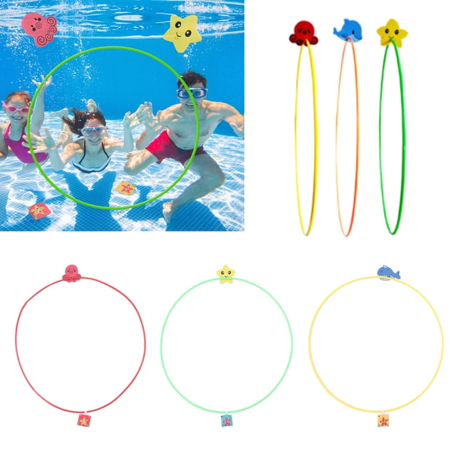 Anillos de buceo de juguete, anillos de buceo para deportes subacuáticos, anillos de buceo para niños, anillos de buceo para piscina, resultados impresionantes
