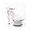 Clear and Silver, variant on 649-DIAMANTE 6" Ankle Strap Platform Shoe
