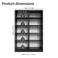 thumbnail image 3 of Madesa Garage Storage Cabinet Set 4 Doors 8 Utility Shelves 47"L Wooden Organization Unit for Garage and Tools 6 Adjustable Shelves Anti Tipping - Black, 3 of 9