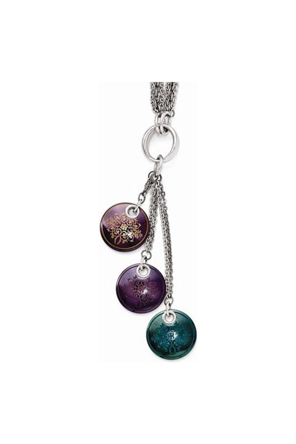 Black Ti Multi-color Anodized & Sterling Silver Necklace