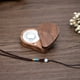 thumbnail image 3 of Joyero de madera maciza Caja de almacenamiento de nogal negro Regalo Anillo Pendientes Joyas Creativo Madera entera, 3 of 4