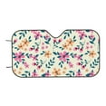 thumbnail image 4 of Uemuo Cute Flower Pattern Accordion Car Windshield Sun Shade, Foldable Reflective Sun Visor for Car, Reflector Windshield Sunshade-Small, 4 of 7