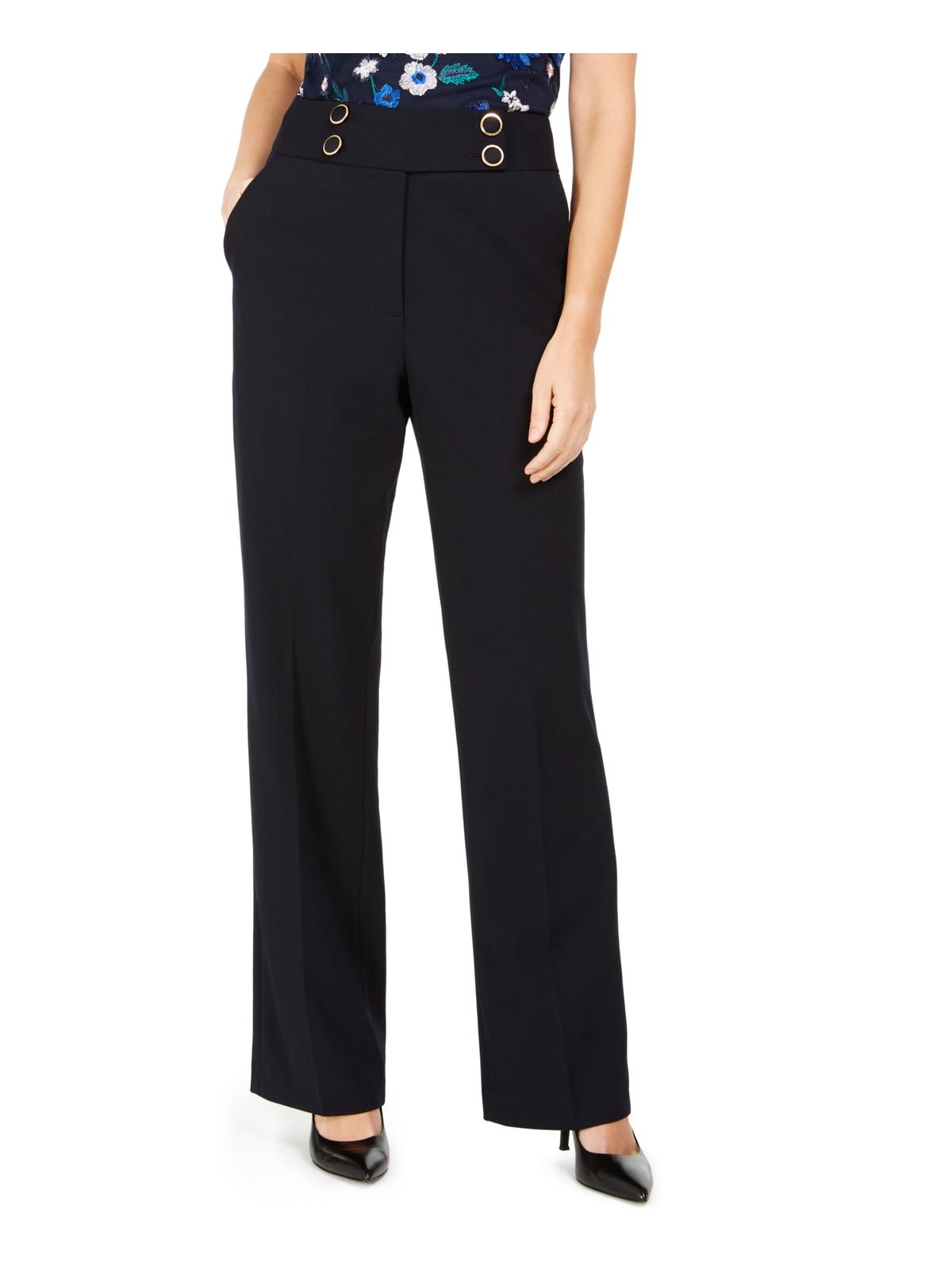Calvin Klein Womens High Waisted Button 