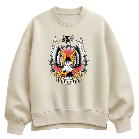 Lynyrd Skynyrd - Freebird Flash - Women's Oversized Fleece Crew Sweatshirt